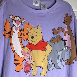 Disney Parks Winnie the Pooh Lavender Graphic Tee